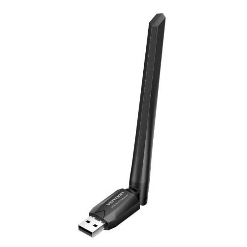 голяма снимка на Vention WiFi USB adapter Dual Band 650Mbps Black KDTB0