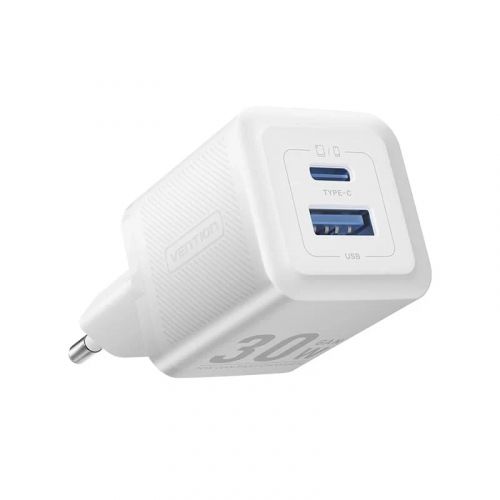 голяма снимка на Vention Charger Wall GaN QC3.0 + Power Distribution Type-C 30W FEQW0-EU