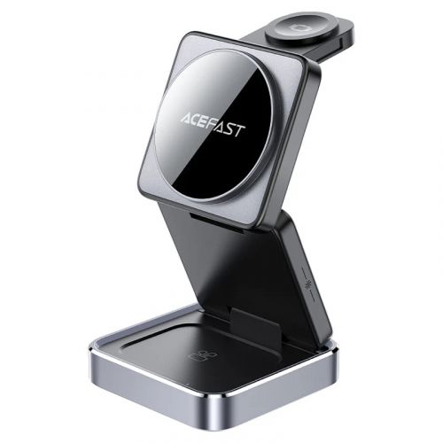 голяма снимка на Acefast Desktop 3-in-1 Wireless Charging Holder E20 Black