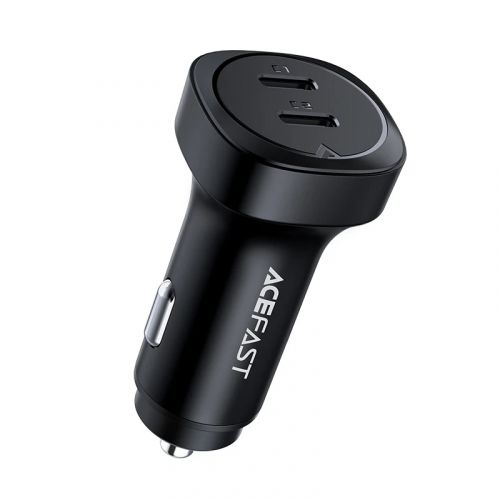 голяма снимка на Acefast Fast Charger Car PD3.0 66W B2 USB-C x 1 USB-A x 2 Black