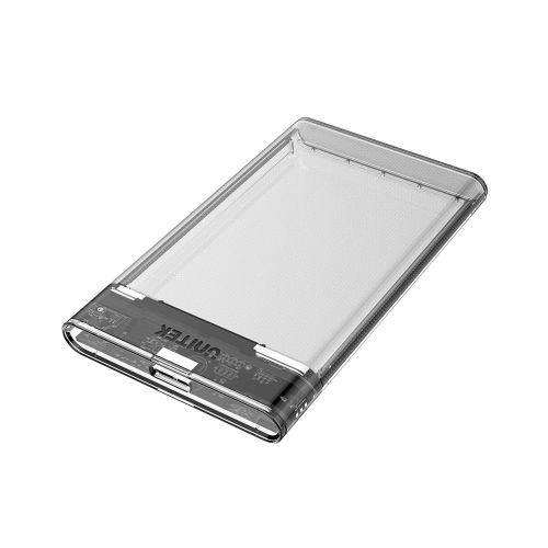 голяма снимка на Unitek Storage Case DiskGuard Limpid R 2.5 inch USB 3.0 transparent S1103A