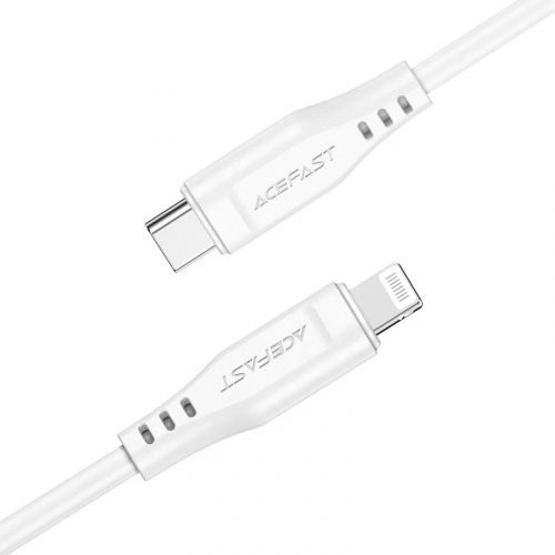 голяма снимка на Acefast USB-C to Lightning 30W 1.20m MFI Certified TPE C3-01 White