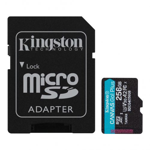 голяма снимка на 256GB SDMIC KINGST CANV GO+