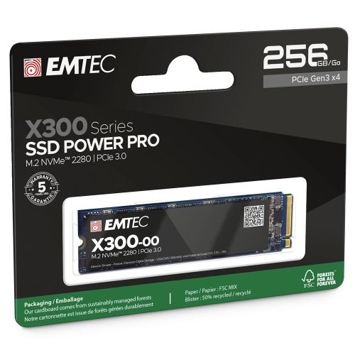 голяма снимка на EMTEC X300 256G M2 PCIE3
