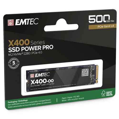 голяма снимка на EMTEC X400 500G M2 PCIE4