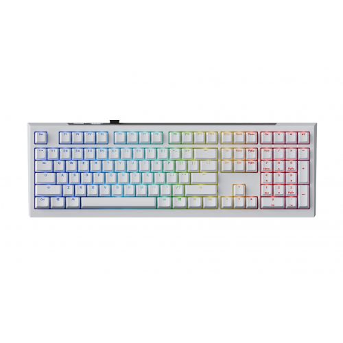 голяма снимка на Ducky Professional Gaming Mechanical Keyboard One X Wireless White Ducky AI Switches