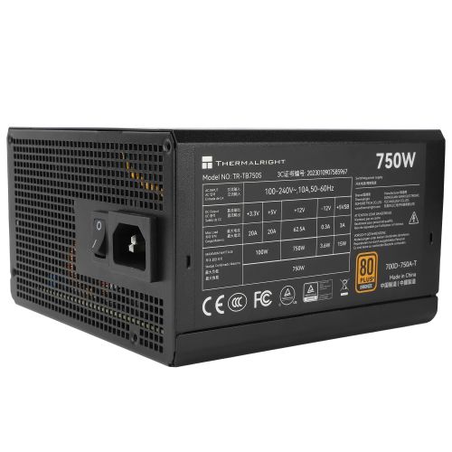 голяма снимка на Thermalright PSU ATX 3.0 750W Bronze TR-TB750S