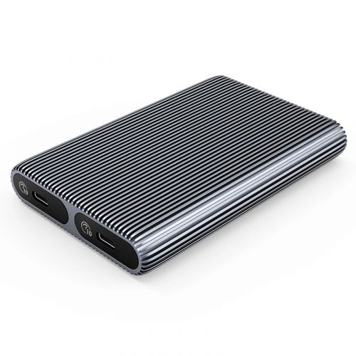 голяма снимка на Orico Storage Case M.2 NVMe Dual-Bay USB-C 10Gbps Aluminium AM2C3-2N-GY