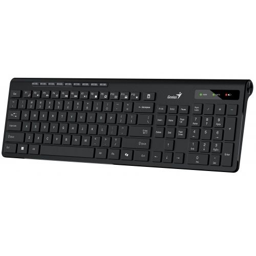 голяма снимка на Genius Wireless Slim Keyboard SlimStar 7230 Black AI BG 2.4Ghz