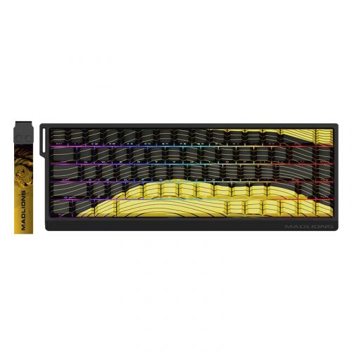 голяма снимка на Madlions Professional Gaming Mechanical Keyboard MAD 68 HE Contour Flagship 8K Magnetic Amber Pro Linear