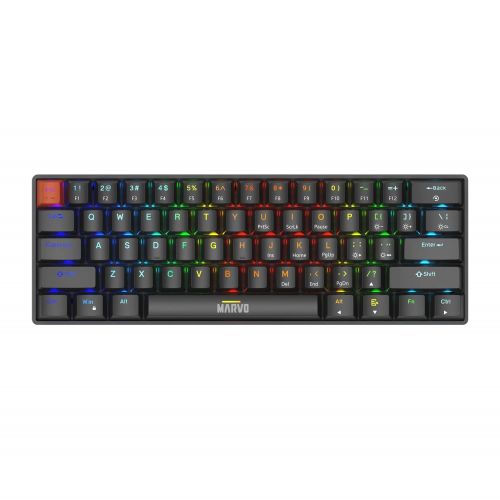 голяма снимка на Marvo Gaming Mechanical keyboard Saber 61 KG933G 61 keys Red Switches Linear