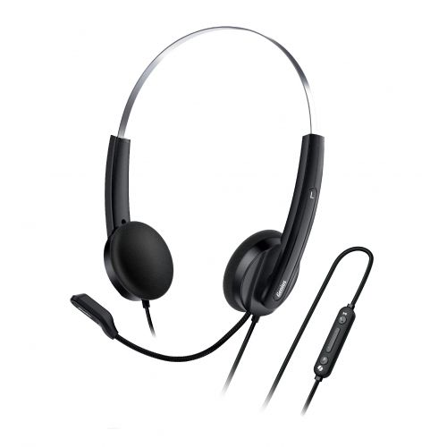 голяма снимка на Genius Headset HS-220U AI USB-C Mic Black