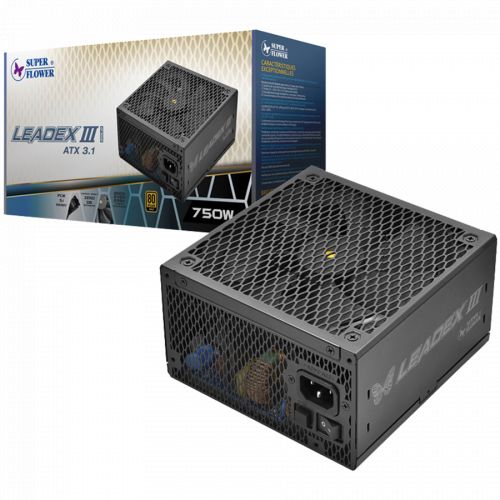 голяма снимка на Super Flower Leadex III Gold 750W ATX 3.1 80 Plus Gold Fully Modular SF-750F14GE
