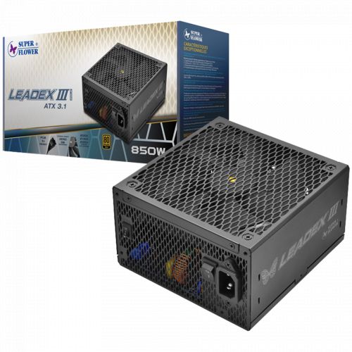 голяма снимка на Super Flower Leadex III Gold 850W ATX 3.1 80 Plus Gold Fully Modular SF-850F14GE