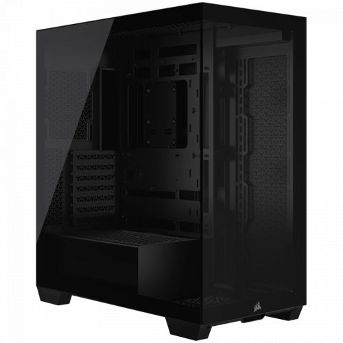 голяма снимка на Corsair 3500X Tempered Glass Mid-Tower Black CC-9011276-WW