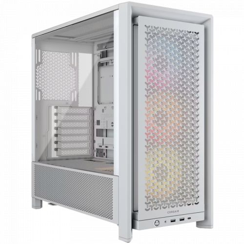 голяма снимка на Corsair FRAME 4000D RS ARGB Mid-Tower White CC-9011297-WW