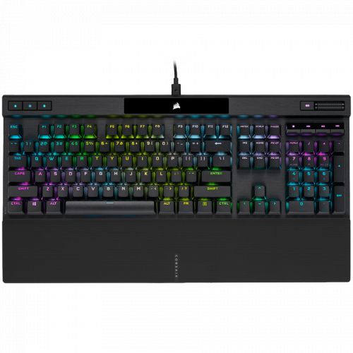 голяма снимка на Corsair gaming keyboard K70 RGB PRO RGB LED OPX PBT Keycaps black CH-910941A-NA