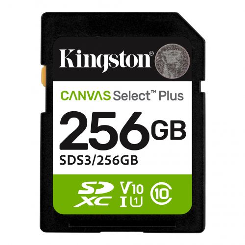 голяма снимка на 256G SD KINGST CANVAS SEL+ G3