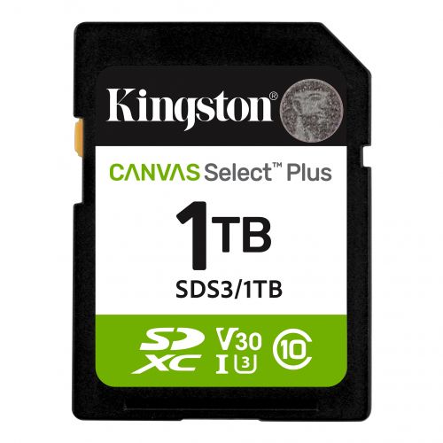 голяма снимка на 1TB SD KINGST CANVAS SEL+ G3