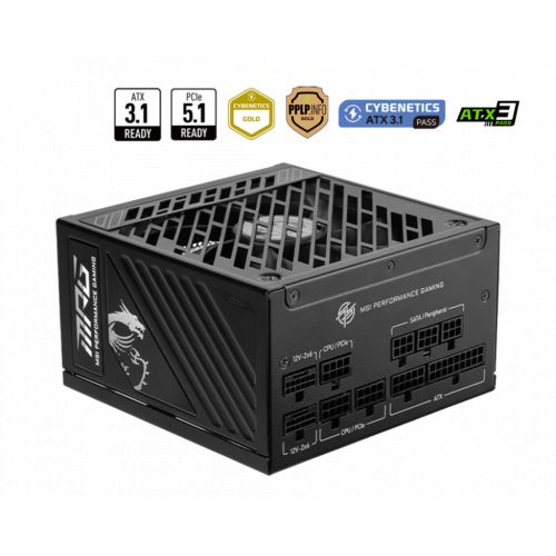 голяма снимка на PSU MSI MPG A1250GS PCIE5