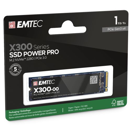 голяма снимка на EMTEC X300 1T M2 PCIE3