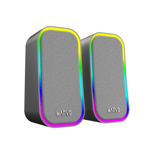 голяма снимка на Marvo Gaming Speakers 2.0 6W Havoc 20 Grey MARVO-SG-285-GY