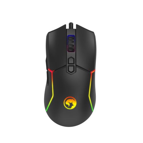 голяма снимка на Marvo Gaming Mouse CAPO 35 Black M655 RGB 12000dpi 7 programmable buttons 1000Hz