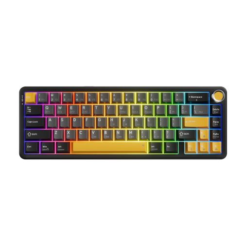 голяма снимка на Marvo Wireless Gaming Mechanical keyboard Titan 65 KG984W Black Banana Crystal
