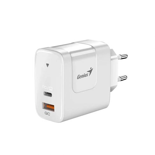 голяма снимка на Genius Charger Wall GaN USB Type-C A 65W White PD-65AC