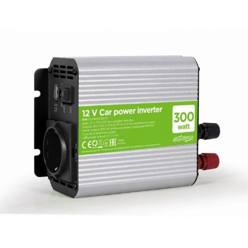 голяма снимка на Gembird Car power inverter EG-PWC300-01 300W USB-A