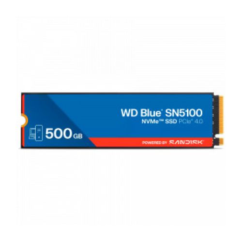 голяма снимка на SSD WD Blue SN5100 500GB M.2 2280 PCIe Gen4 x4 NVMe QLC 3D