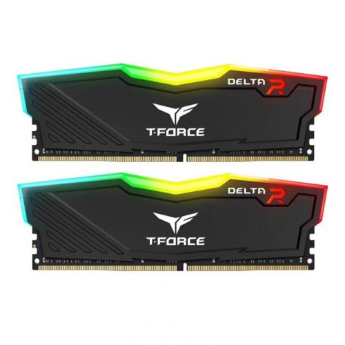 голяма снимка на T-Force RAM DELTA RGB 16 GB 2 x 8 GB Kit DDR4 3600 DIMM CL18 TF3D416G3600HC18JDC01
