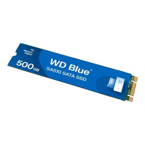 голяма снимка на WD SSD Blue SA510 500 GB M.2 2280 SATA 6 GB s WDS500G3B0B-00AXS0