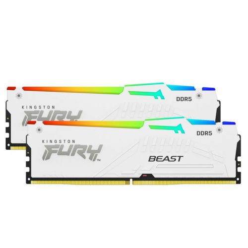 голяма снимка на Kingston RAM memory kit FURY Beast RGB 32GB 2 x 16 GB DDR5-5600 DIMM CL36 KF556C36BWEAK2-32