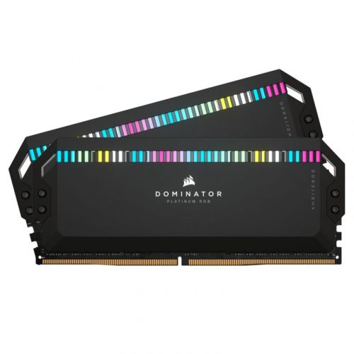 голяма снимка на CORSAIR RAM Dominator Platinum RGB 64 GB 2 x 32 GB Kit DDR5 6400 DIMM CL32 CMT64GX5M2B6400C32