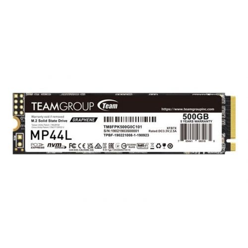 голяма снимка на Team Group SSD MP44L 500 GB M.2 2280 PCIe 4.0 x4 NVMe TM8FPK500G0C101