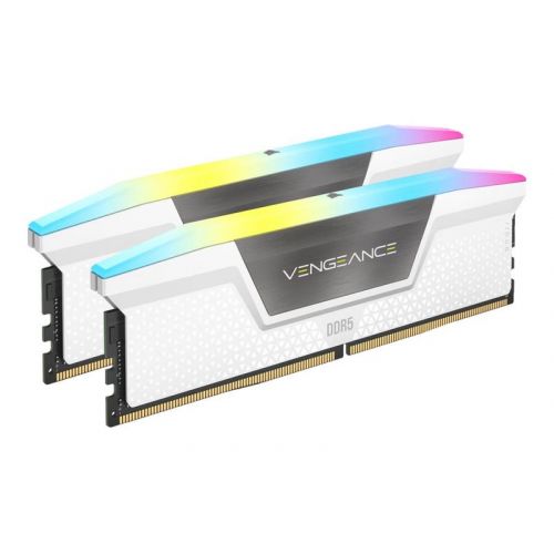 голяма снимка на CORSAIR RAM Vengeance RGB 32 GB 2 x 16 GB Kit DDR5 6400 DIMM CL32 CMH32GX5M2B6400C32W