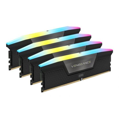 голяма снимка на CORSAIR RAM Vengeance RGB 64 GB 4 x 16 GB Kit DDR5 6000 DIMM CL36 CMH64GX5M4B6000C36