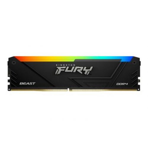 голяма снимка на Kingston RAM FURY Beast RGB 16 GB 2 x 8 GB Kit DDR4 3600 DIMM CL17 KF436C17BB2AK2/16