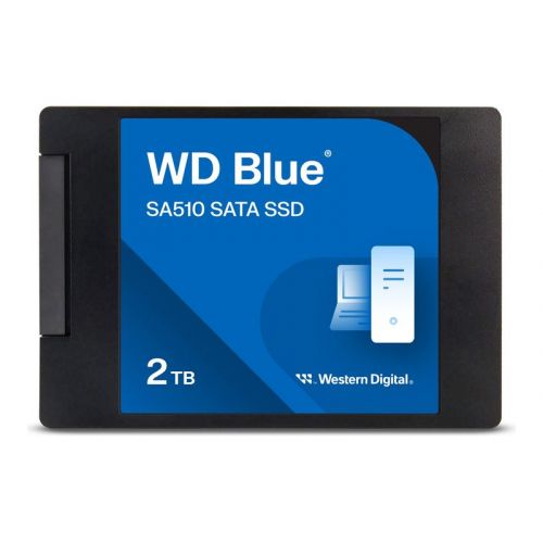 голяма снимка на WD SSD Blue SA510 WDS200T3B0A 2 TB 2.5 inch SATA 6Gb s WDS200T3B0A-00C7K0