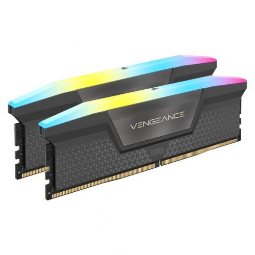 голяма снимка на CORSAIR RAM Vengeance RGB 96 GB 2x 48 GB Kit DDR5 7000 DIMM CL40 CMH64GX5M2B7000C40