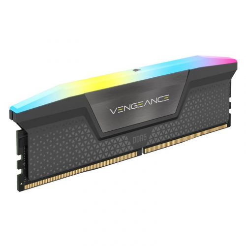 голяма снимка на CORSAIR RAM Vengeance RGB 32 GB DDR5 5200 DIMM CL40 CMH32GX5M1B5200Z40
