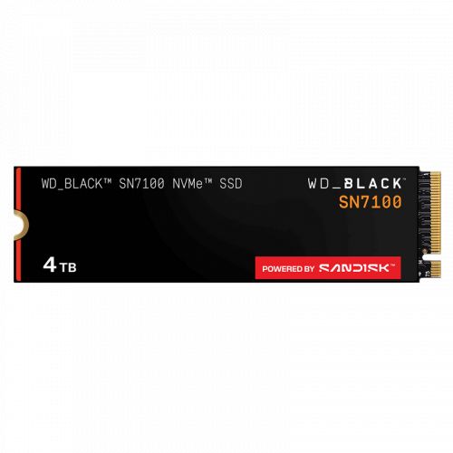 голяма снимка на WD Hard Drive BLACK SN7100 WDS400T4X0E-00CJA0 4 TB PCIe 4.0 x4 NVMe black red WDS400T4X0E-00CJA0