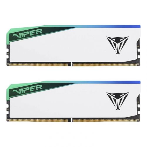 голяма снимка на Patriot RAM VIPER ELITE 5 RGB 48 GB 2 x 24 GB Kit DDR5 6000 UDIMM CL30 PVER548G60C30KW