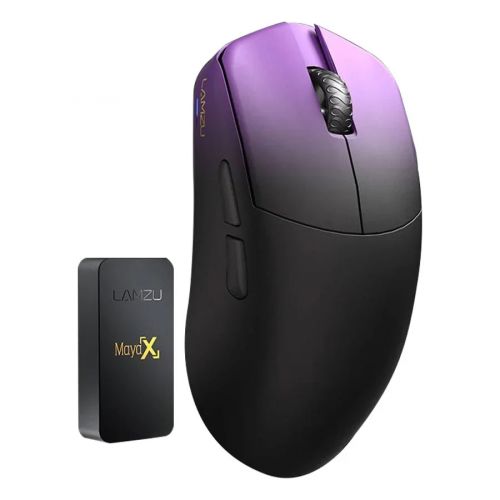 голяма снимка на Lamzu MAYA X 8K Wireless Gaming Mouse Purple Shadow