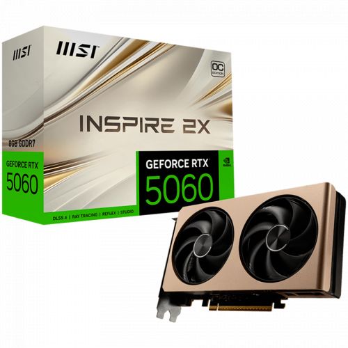 голяма снимка на MSI Nvidia GeForce RTX 5060 8G INSPIRE 2X OC 8GB GDDR7