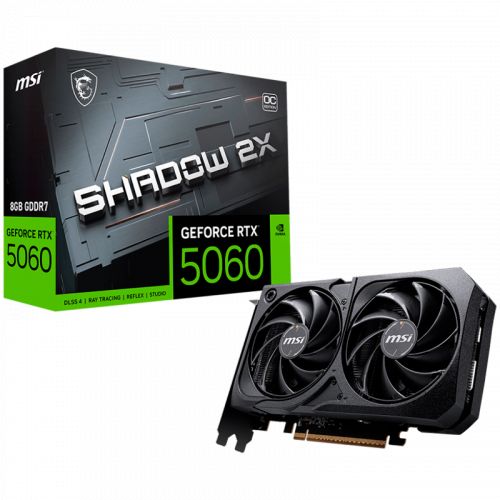 голяма снимка на MSI Nvidia GeForce RTX 5060 8G SHADOW 2X OC 8GB GDDR7