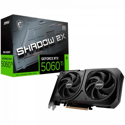 голяма снимка на MSI Nvidia GeForce RTX 5060 Ti 8G SHADOW 2X OC PLUS 8GB GDDR7