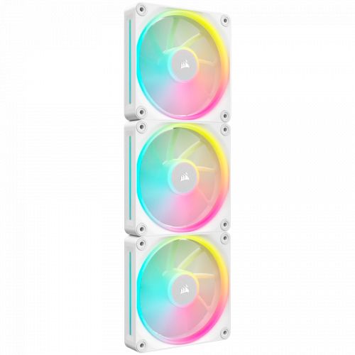 голяма снимка на CORSAIR LX RGB Series iCUE LINK LX120 RGB White 120mm RGB Fan Triple Fan Kit CO-9051030-WW