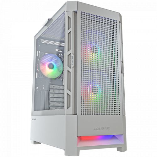 голяма снимка на COUGAR AIRFACE RGB PC Case Mid Tower White CGR-5ZD1W-AIR-RGB